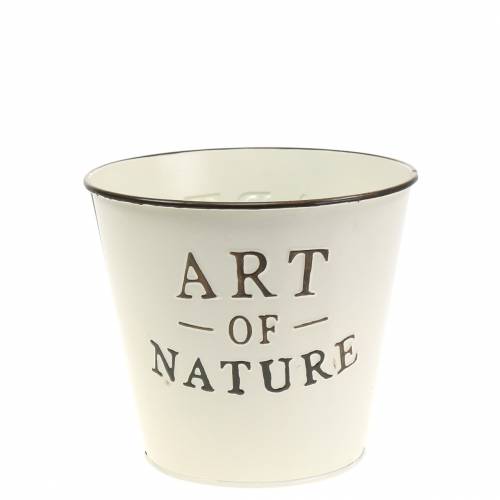 Product Flower pot zinc cream Ø15cm H13.5cm