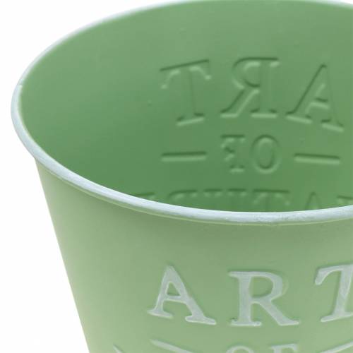 Product Flower pot zinc mint green Ø15cm H13.5cm