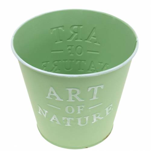 Product Flower pot zinc mint green Ø15cm H13.5cm