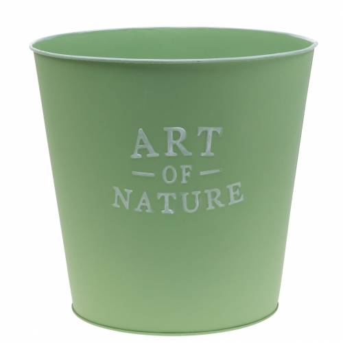 Floristik24 Flower pot zinc mint green Ø22cm H21cm