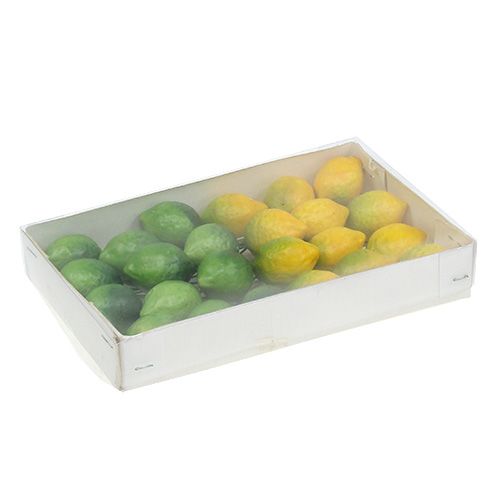 Floristik24 Lemons Mix 2cm Yellow, Green 24 pcs
