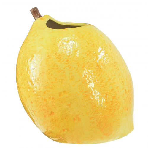 Product Lemon Vase Ceramic Vase Lemons Yellow Mediterranean H19cm