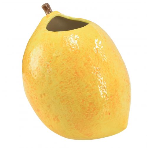 Product Lemon Vase Ceramic Vase Lemons Yellow Mediterranean H19cm