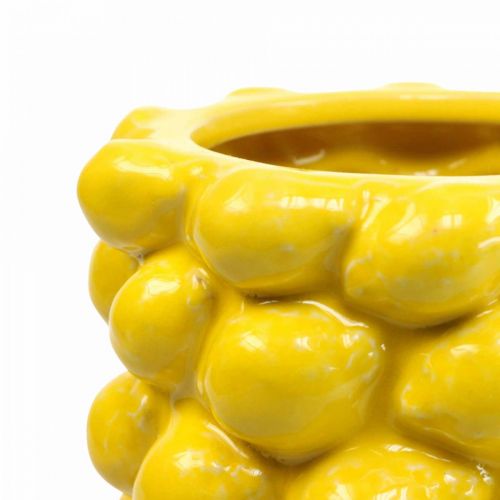 Floristik24 Lemon vase vase lemon yellow summer decoration Ø15cm H30cm