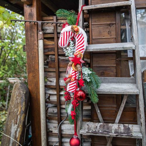 Floristik24 Candy Cane Deco Large Christmas Red White Striped H36cm