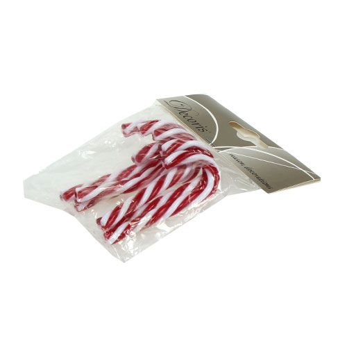 Floristik24 Candy Cane Red, White 7,5cm 6pcs