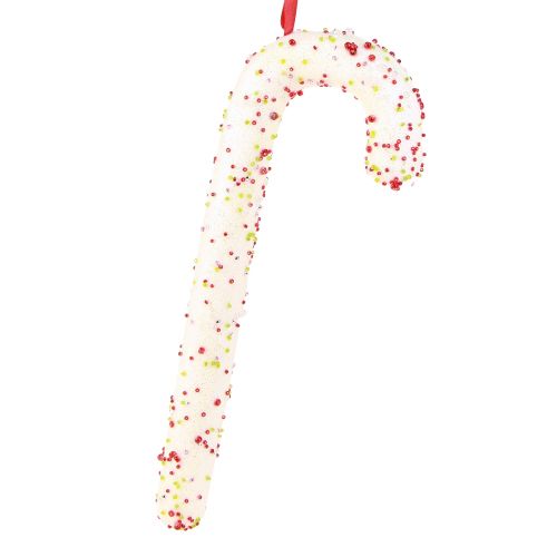 Floristik24 Candy Cane Decoration Hanger White Glitter Colorful H30cm 4pcs