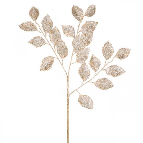 Floristik24 Decorative branch gold and glitter Christmas decoration branch glitter 65cm