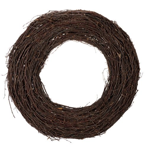 Classic decorative willow wreath for creative arrangements, 59cm