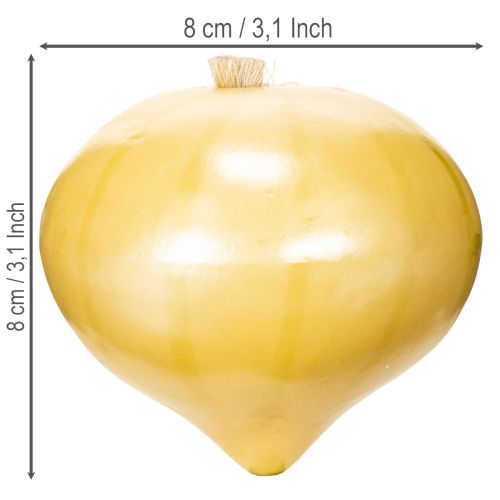 Yellow Onion Decorative Food Replica, 8cm, Plastic | Floristik24.co.uk