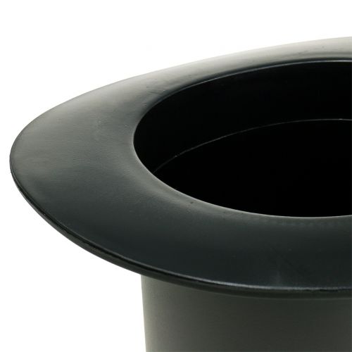 Product Black cylinder, planter, New Year&#39;s decoration, planter, wizard hat H16cm