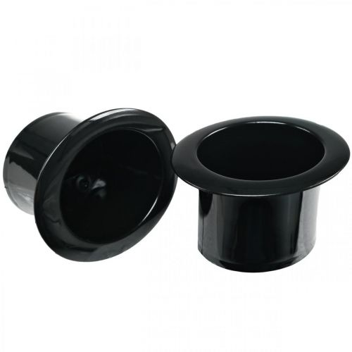 Product Decorative cylinder, New Year&#39;s Eve decoration, hat for planting, planter New Year Black H5cm L12cm 20 pcs