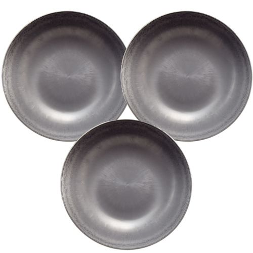 Product Stylish matte grey bowl 37 cm – textured surface, versatile for decorations – 3pcs