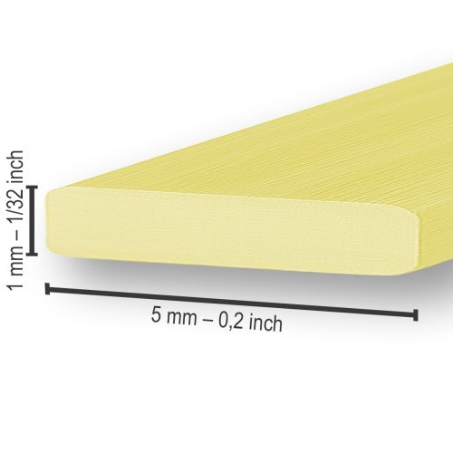 Product Aluminum flat wire gold 5mm 10m