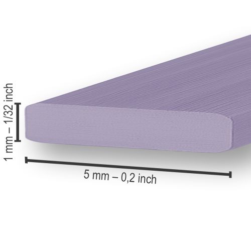 Product Aluminum flat wire lavender 5mm 10m