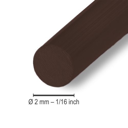 Product Aluminum wire Ø2mm 500g 60m brown