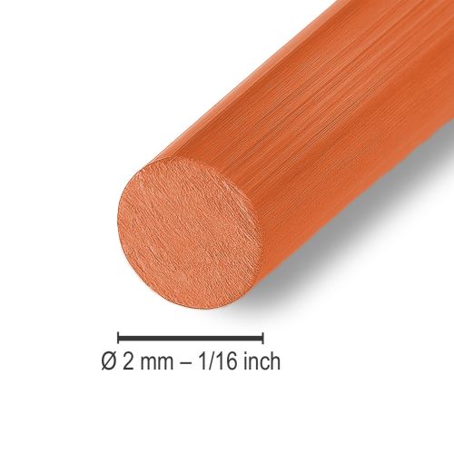 Product Aluminum wire orange Ø2mm craft wire aluminum 500g 60m