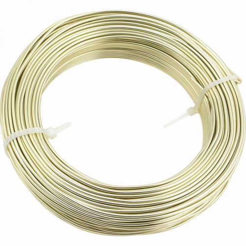 Product Aluminum wire Ø2mm champagne decorative wire round 480g