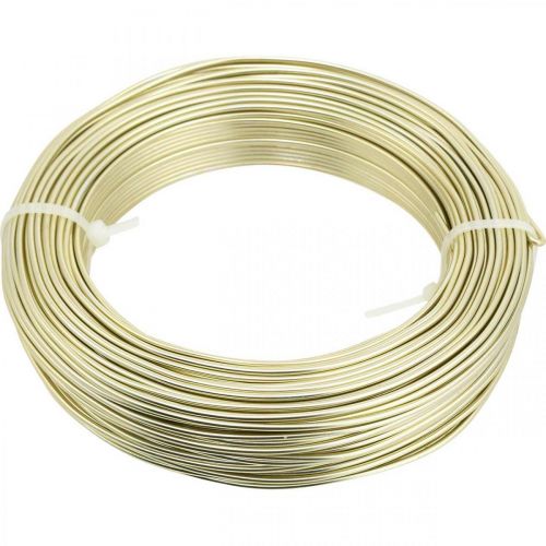 Aluminum wire Ø2mm champagne decorative wire round 480g