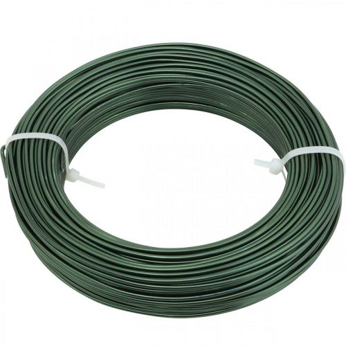 Floristik24 Aluminum Wire Ø2mm Green Petrol Round 480g