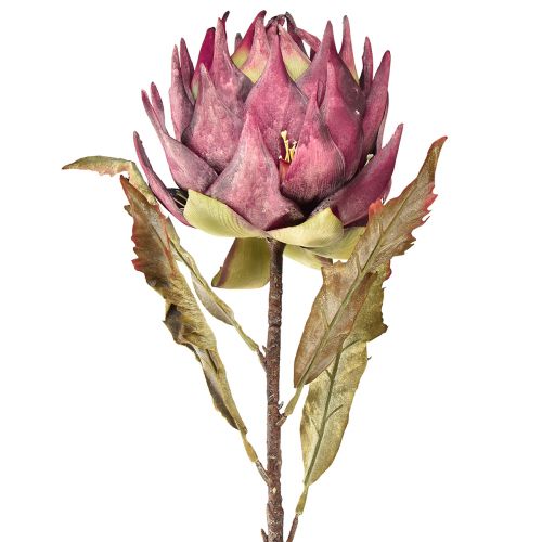 Floristik24 Artichoke artificial Large artificial flower Dry Look Purple 76cm