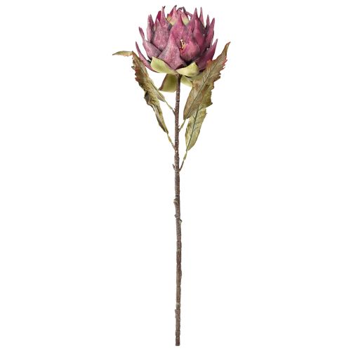 Product Artichoke artificial Large artificial flower Dry Look Purple 76cm