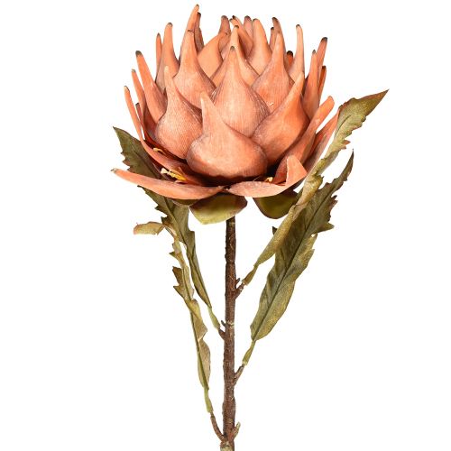 Product Artichoke Artificial Flower Autumn Orange Dry Look Ø15cm 73cm