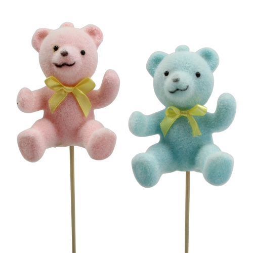 Floristik24 Decorative bears colored assorted. 9cm 8pcs.