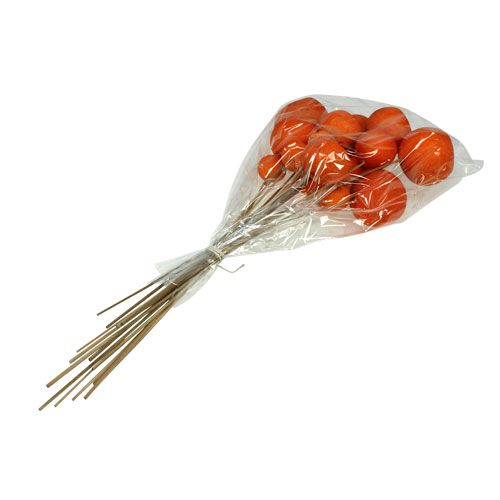 Floristik24 Bell Cup Mix on a stick orange 15 pcs