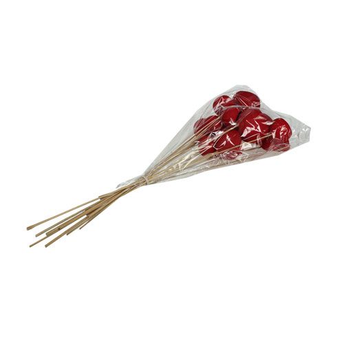 Product Bell Cup on a stick Mix Red 15 pcs