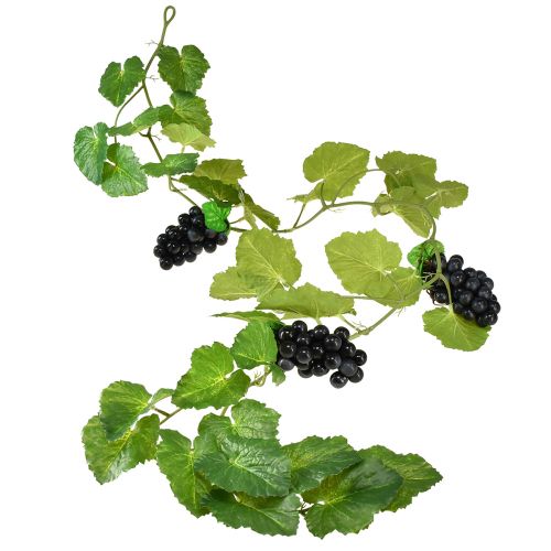Product Leaf garland grapes decoration green blue 169x10x15cm
