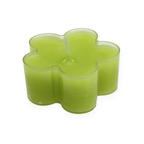 Product Tealight in flower shape green Ø5cm 12pcs