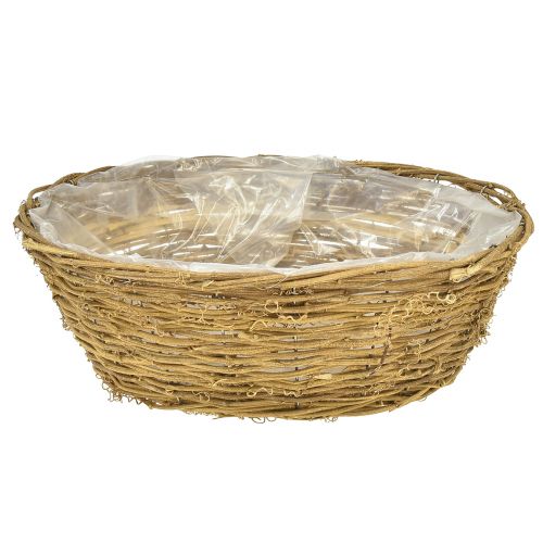 Floristik24 Flower bowl large plant basket natural vines Ø40cm H13cm