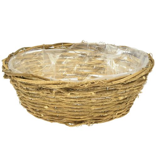 Floristik24 Flower bowl natural decorative bowl with vines Ø31cm H11cm