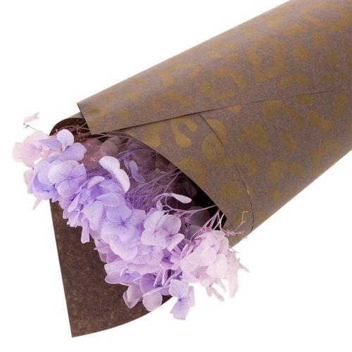 Floral silk leopard pattern brown wet strength 50x75cm 20pcs | Floristik24.co.uk