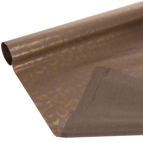 Floral silk leopard pattern brown wet strength 50x75cm 20pcs buy online | Floristik24.co.uk