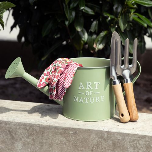 Product Flowerpot watering can mint green zinc Ø16.5cm H17cm