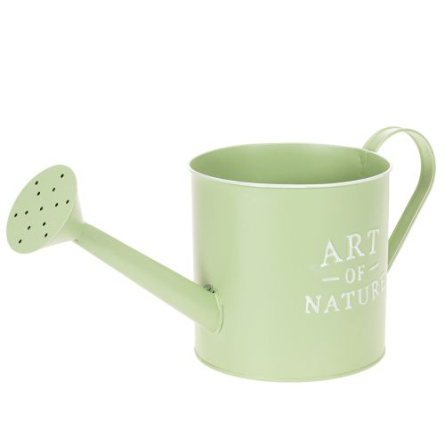 Flower pot, decorative watering can, mint green zinc planter, Ø16.5cm buy online | Floristik24.co.uk