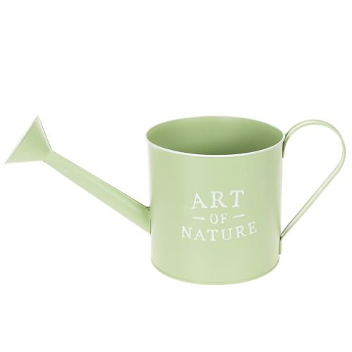 Flower pot, decorative watering can, mint green zinc planter, Ø16.5cm | Floristik24.co.uk