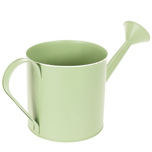 Flower pot, decorative watering can, mint green zinc planter, Ø16.5cm | Floristik24.co.uk