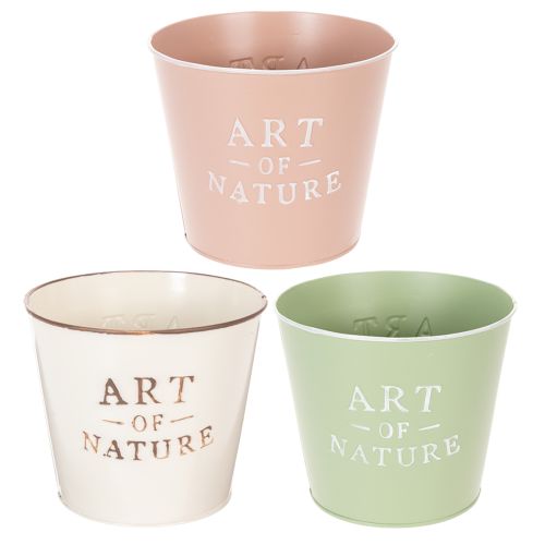 Zinc flower pot Art of Nature, various colors, Ø17.5cm H15cm buy online | Floristik24.co.uk