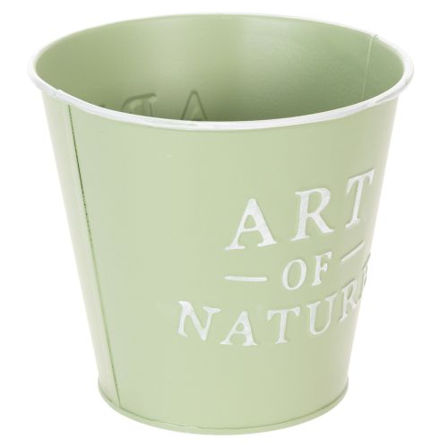 Zinc flower pot, mint green, Ø15cm, H13.5cm | Floristik24.co.uk