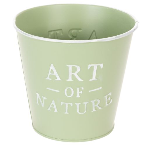 Product Zinc flower pot, mint green, Ø15cm, H13.5cm