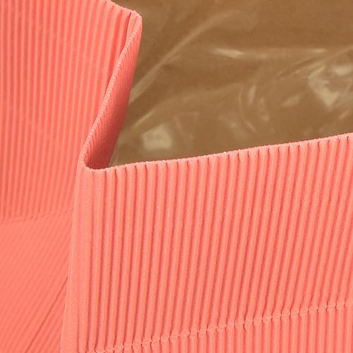 Product Flower bag extra long with foil salmon pink 24x12cm 6 pcs