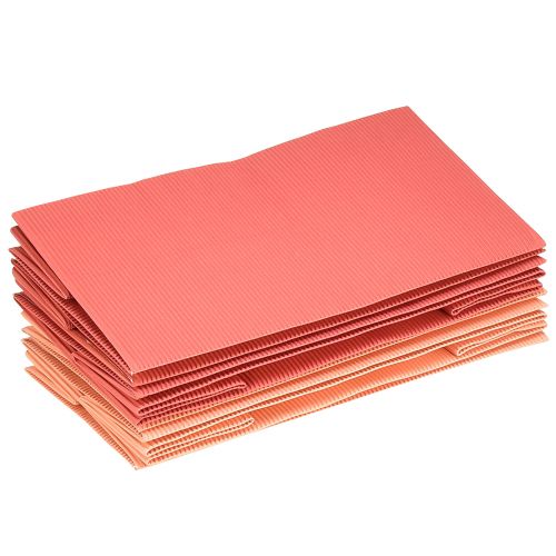 Product Flower bag extra long with foil salmon pink 24x12cm 6 pcs