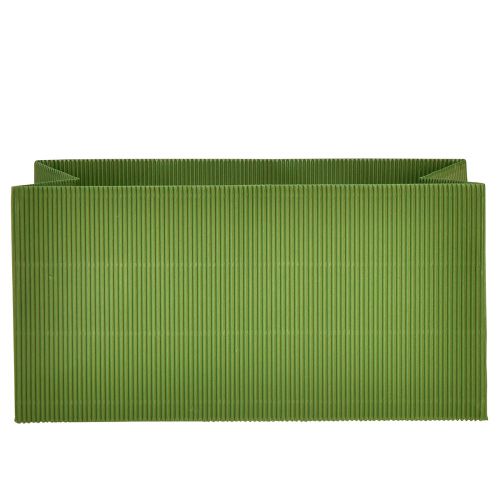 Product Flowerpot Long Ribbed Green Olive Green 24x12cm 6 pcs