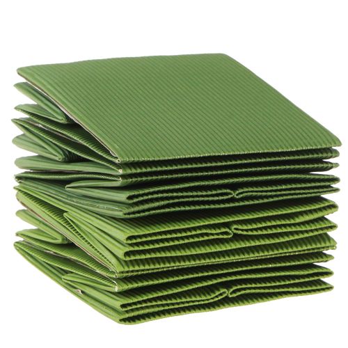 Product Flowerpot Paper Ribbed Olive Green 12cm 6 pcs