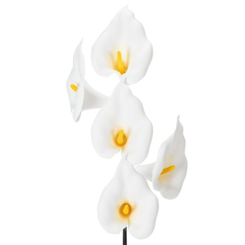 Calla lilies on wires, small, white, 50 pieces