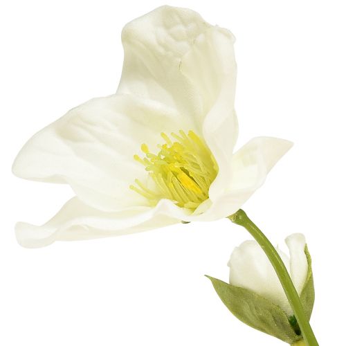 Product Christmas roses artificial flowers white Christmas decoration 37cm 2pcs