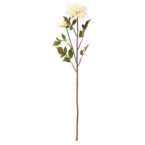 Product Chrysanthemum Cream Artificial Flower with 2 Flowers L70cm